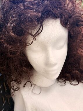 Women's Curly Wig - Dark Brown 100% Kanekalon Goth, Fairy, Halloween,